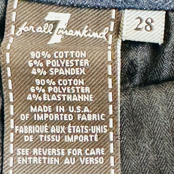 7 for All Mankind Kimmie Straight Crop Jeans, Size 28, MSRP $198 - Picture 7 of 9